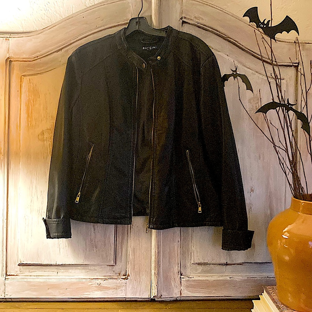 Faux leather Moto jacket